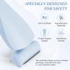 AOGOE Lady Shavers for Women 2-in-1, Waterproof Bikini Trimmer Woman, Nose Trimmer Rechargeable, Pubic Hair Trimmer for Women Wet and Dry, Painless Electric Foil Shaver for Face Underarm Legs Body view 4