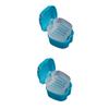 MAGICLULU 2pcs Portable Denture Case Small Denture Storage Box for Home Travel Retainer Case Storage Box for Teeth Care Random Color view 1