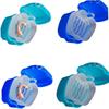 MAGICLULU 2pcs Portable Denture Case Small Denture Storage Box for Home Travel Retainer Case Storage Box for Teeth Care Random Color view 3