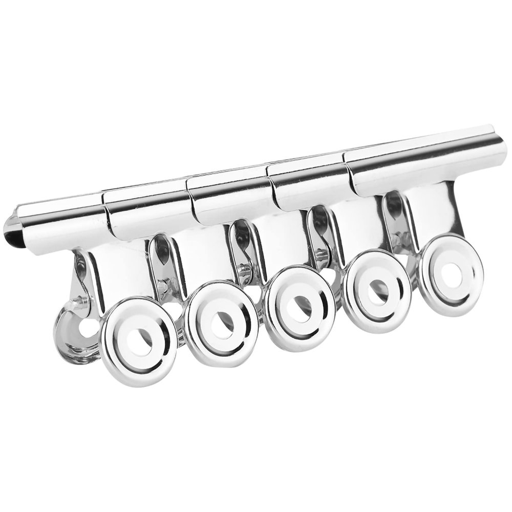 5Pcs Nail Extension Clips,Stainless Curve C Nail Curvature Pinching Clips,Multi-functional Nail Art Accessories Metal Finger Nail Extension Tools for Nail Salon Home Kitchen Office
