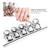 5Pcs Nail Extension Clips,Stainless Curve C Nail Curvature Pinching Clips,Multi-functional Nail Art Accessories Metal Finger Nail Extension Tools for Nail Salon Home Kitchen Office view 2