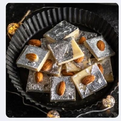 Festival Special Premium (Almond Barfi 500g) Delicious Indian Traditional Sweets To Sweeten Up Your Celebration Best Gift For All Occasions Rakhi,Marriage,Diwali,Holi