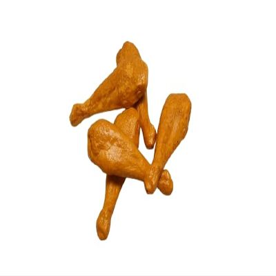 Artif-dco-mag.com - Blown Plastic Cooked Chicken Legs in Pack of 5, H 13 cm L 4.5 cm