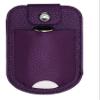 Fitted Leather Case W/Screen Protector & Pocket (Lanyard Included) for Freestyle Libre 3 Libre 2 (Purple) view 4
