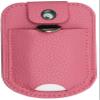 Fitted Leather Case W/Screen Protector & Pocket (Lanyard Included) for Freestyle Libre 3, Freestyle Libre 2 (Pink) view 4