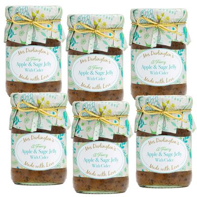 Mrs Darlington's Apple & Sage Jelly with Cider - 212g - Pack of 6