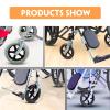 12in Solid PU Wheelchair Caster, Non Slip Wheel for Mobility Devices, for Wheelchairs, Walkers view 3