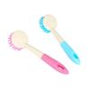 UTHCLO 3pcs Multi Functional Kitchen Cleaning Brushes with Plastic Handle for Bowl and Glass Effective for Hard-to-reach Areas Reduces Cleaning Time Random Color view 3