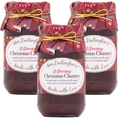 Mrs Darlingtons Christmas Chutney - Gold Tie - 312g - Pack of 3