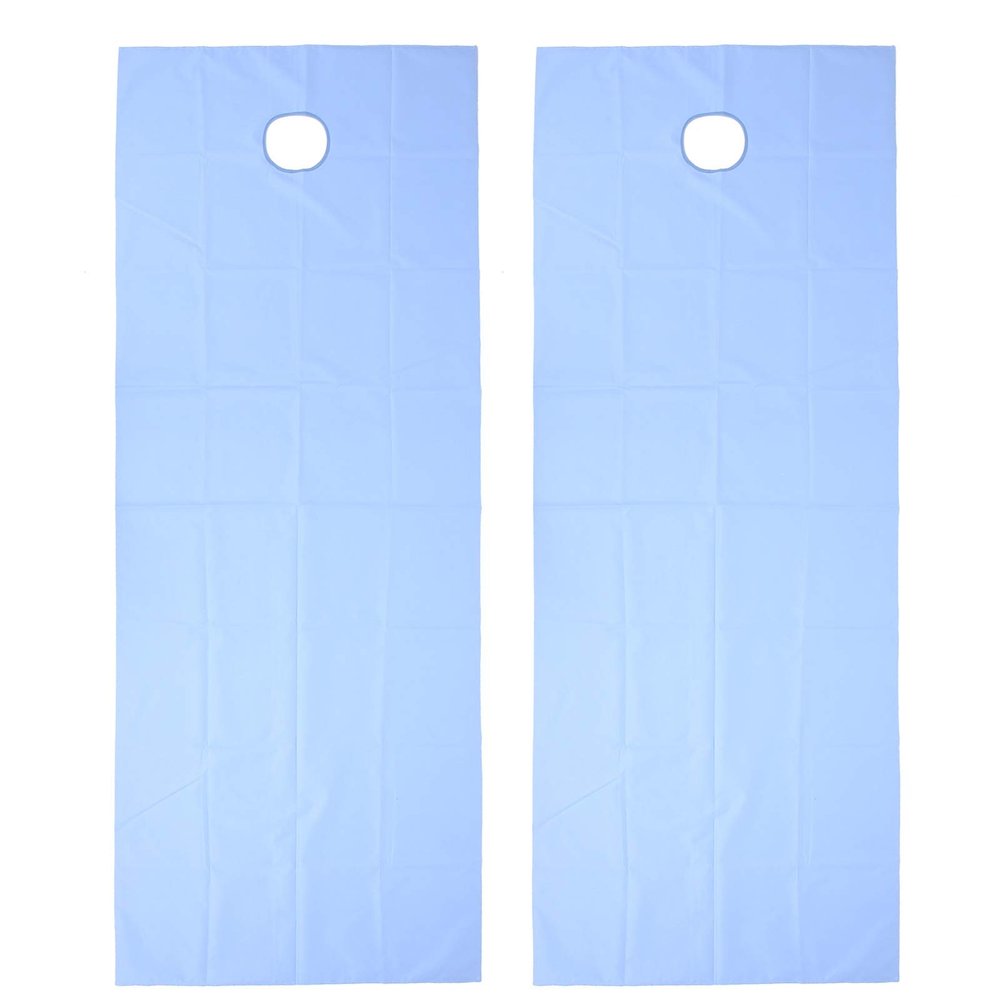 2 Pieces Spa Cover of Breathable Massage Table Oilproof Beauty Salon Bed Sheet (Blue)