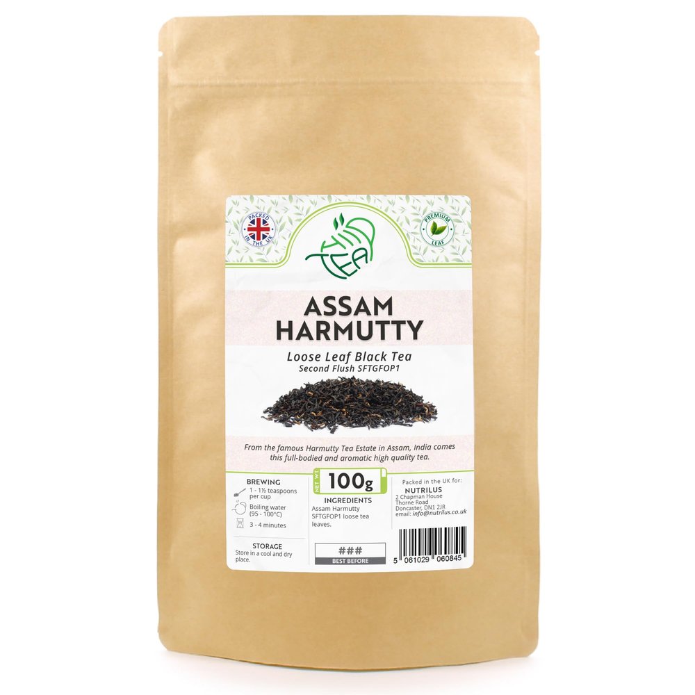 Assam Harmutty Premium Loose Leaf Black Tea Second Flush SFTGFOP1 (100g)