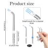 2 PC Plaque Seeker Replacement Tips for Waterpik Flosser,Plaque Remove Brisles Heads Compatible with Waterpik Water Flosser Oral Irrigator,Water Floss Replacement Plaque Brush Head Accessories view 2