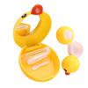 MYSUNBAR Contact Lens Case, Small Contact Lens Companion Box, Cute Care Box, Yellow Duck, multicoloured, Pocket organiser view 1