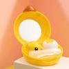 MYSUNBAR Contact Lens Case, Small Contact Lens Companion Box, Cute Care Box, Yellow Duck, multicoloured, Pocket organiser view 2