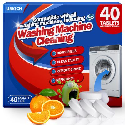 USKICH HE Washing Machine Cleaner for Front Loading and Top Loading Washers