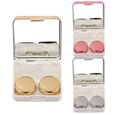 MYSUNBAR 3 Colours Mini Contact Lens, Contact Lens Care Products & Accessories, Cases Holder, Eye Care, Lens Case, multicoloured, Pocket organiser