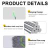 2-in-1 dehydration mop, floor mop for floor cleaning, 360 rotation, adjustable self-wringing mop, washable microfibre pads for cleaning surfaces, wooden floors view 3
