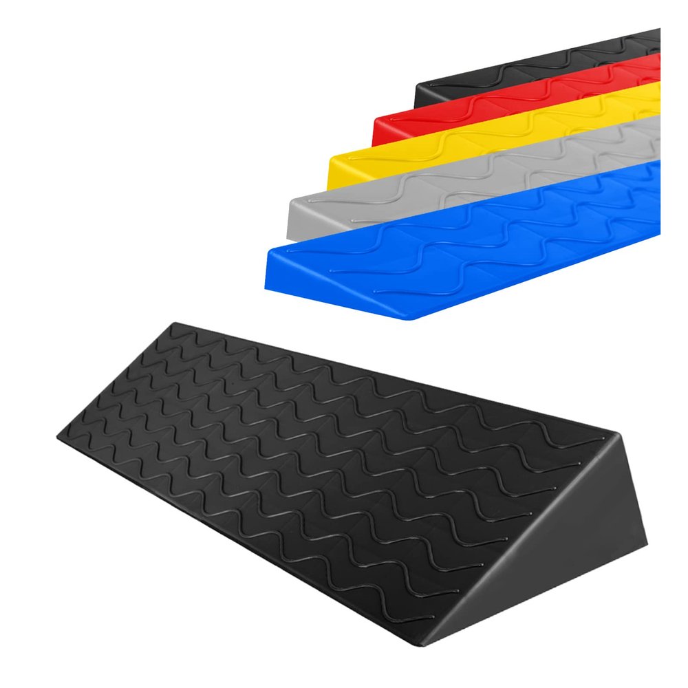 LBLFEBD Indoor Threshold Ramps For Doorways Curb Ramp Portable Wheelchair Ramp Step Mat 1-10cm Rise Channel 100CM/39.4" Non-Slip Threshold Wheelchair Ramp