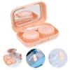 Hoement Cute Contacts Lens Case Removal Tool Travel Lens Holder Case Small Box Mirror for Women Men Boys and Girls view 4