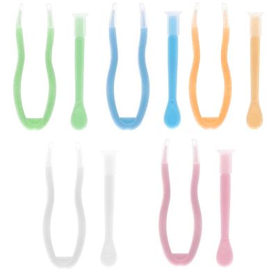 MYSUNBAR Colourful Contact Lens Remover and Inserter Tool Set, Portable Contact Tweezers, Soft Tip, Contact Applicator, Pack of 5, multicoloured, Pocket organiser