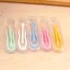 MYSUNBAR Colourful Contact Lens Remover and Inserter Tool Set, Portable Contact Tweezers, Soft Tip, Contact Applicator, Pack of 5, multicoloured, Pocket organiser view 4