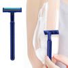 Muteitt Men's Razor, 10 Pcs Portable Manual Beard Trimmer Practical Travel Shaver with Long Handle Safety Razor for Home Hotel view 1