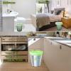 200 Counts Biodegradable Bin Bags Liner, 10L Food Waste Bags Trash Bag Small, 10 Litre Compostable Compost Caddy Liners, Recycled Degradable Rubbish Garbage Bag for Kitchen Office, Green, 45 x 50cm view 3