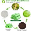 200 Counts Biodegradable Bin Bags Liner, 10L Food Waste Bags Trash Bag Small, 10 Litre Compostable Compost Caddy Liners, Recycled Degradable Rubbish Garbage Bag for Kitchen Office, Green, 45 x 50cm view 4