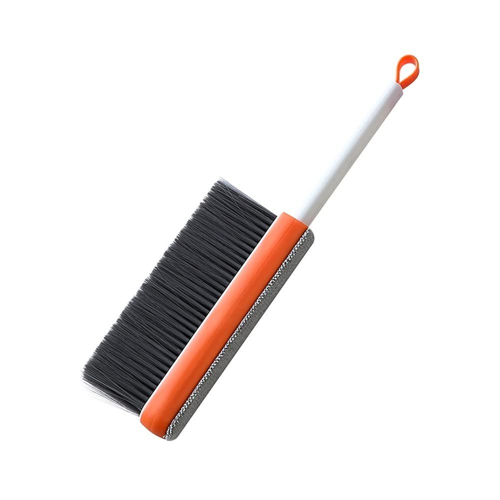 VALGRE precipitator Removable and Washable Telescopic Dust Collector Microfiber Cleaning Brush Dust Brush Reusable Double Sided Lint Brushes for Clothes dust catcher(Orange)