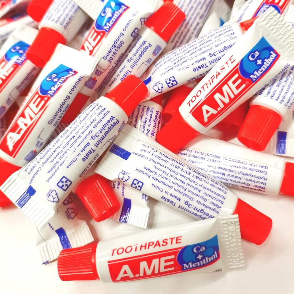 3g /0.1ounce Portable Travel Small Size Toothpaste for Outdoor Hotel Personal Teeth Cleaning Health Care for Hotel Supplies Camping Hiking Party (10)