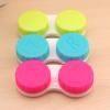MYSUNBAR Pack of 4 Colourful Contact Lens Case, Contact Lens Container, Glasses Case, Portable, Leak-Proof Travel Contact Lens Case Set, multicoloured, Pocket organiser view 2