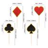 24 PCS Poker Themed Cupcake Toppers Poker Game Chips Player Las Vegas Theme Gambling Cupcake Picks Las Vegas Casino Night Poker Theme Birthday Party Cake Decor Supplies  view 2
