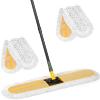 36" Commercial Dust Large Mops for Floor Cleaning, Heavy Duty Industrial Dry Wet Mop with Replacement Mop Head,Floor Dust Broom for Hardwood, Tiles, Marble Floors for Hotel Gym Household Cleaning view 1