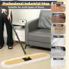 36" Commercial Dust Large Mops for Floor Cleaning, Heavy Duty Industrial Dry Wet Mop with Replacement Mop Head,Floor Dust Broom for Hardwood, Tiles, Marble Floors for Hotel Gym Household Cleaning view 3
