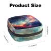 Period Bags for School, Sanitary Napkin Storage Purse, Zipper Menstrual Cup Pouch, Tampon Bags for Women Galaxy Universe Planet-1819 view 2