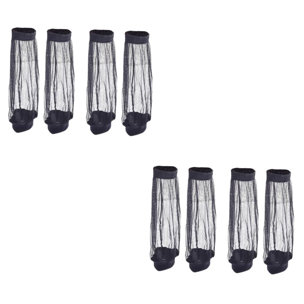 FRCOLOR 2sets Deet Foot Cover Pants Mesh Net Hiking Pants for Outdoor Adventures 2pairs*2