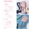 ACWOO Protein Shaker Bottle with Protein Shaker Ball, 700ml Protein & Supplement Shaker Bottle, Leak Proof Flip Flop Lid Shake Bottle Mixer, BPA Free Container for Protein Shakes, Gym Shaker Bottle view 3