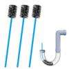 3pcs Premium Nylon PVC Drain Brushes - Flexible Pipe Cleaner with Soft Brush Head, Easily Cleans Dirt, Keeps Condensate Traps Clean view 1