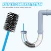 3pcs Premium Nylon PVC Drain Brushes - Flexible Pipe Cleaner with Soft Brush Head, Easily Cleans Dirt, Keeps Condensate Traps Clean view 3