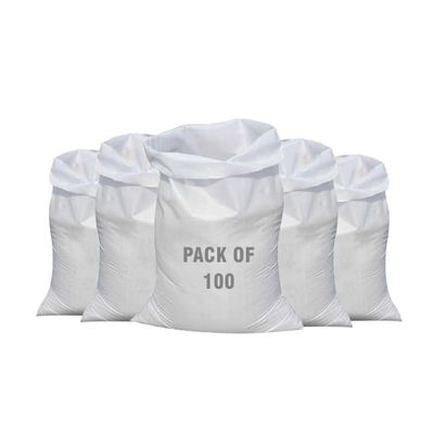 100x bags 50x75cm Woven Sacks of Heavy duty Garden Waste bags Woven Sacks Polypropylene PP Strong Rubble Sacks builder bag Woven Bags Rubble bag