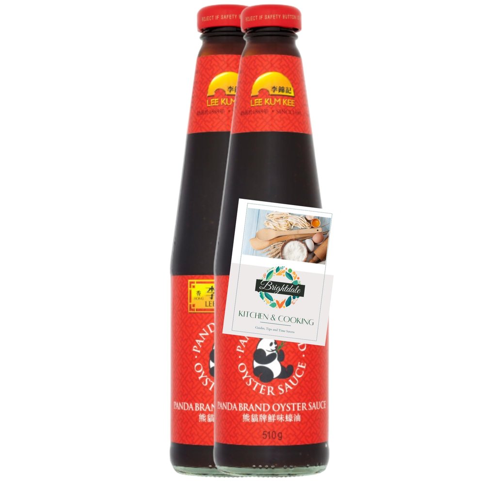 Asian Cooking Sauce Bundle LKK Panda Oyster Sauce 510ml 2 Pack + Brightdale Kitchen Booklet