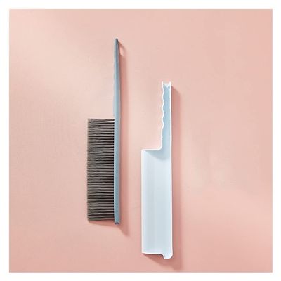 VALGRE precipitator Soft Cleaning Brush Hair Drafting Brush with Microfiber for Keyboard Home Hotel Bed Car Soft Clothes Anti-static Dust Brush Set of 2 dust catcher(A)