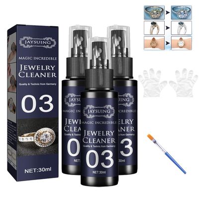 Jewelry Cleaner Spray, Jewelry Cleaner For All Jewelrys,silver tarnish remover (3pcs)