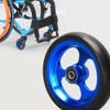 1 Pair of 5inch Sport Wheelchair Front Wheels, Aluminum Alloy Hub, Bearing 8mm (5/16"), Manual Wheelchair PU Solid Tires view 2