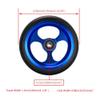 1 Pair of 5inch Sport Wheelchair Front Wheels, Aluminum Alloy Hub, Bearing 8mm (5/16"), Manual Wheelchair PU Solid Tires view 3