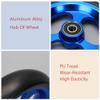 1 Pair of 5inch Sport Wheelchair Front Wheels, Aluminum Alloy Hub, Bearing 8mm (5/16"), Manual Wheelchair PU Solid Tires view 4