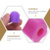 Artibetter 4pcs Silicone Toothpaste Dispenser Caps for Boys and Girls Self-Closing Design Easy to Install Keeps Bathroom Clean and Tidy for Home Use view 4