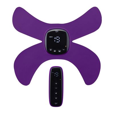 Sensio Spa Wireless EMS & Heat Massager - Muscle Stimulation & Relaxation, 19 Intensity Levels & 6 Modes, Rechargeable, for Legs, Back, Shoulders, Abs Includes Remote Control, Purple