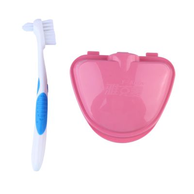 BCOATH Denture Care Box for Denture Case False Box Strainer for Soaking in Bathroom Storage for Bath