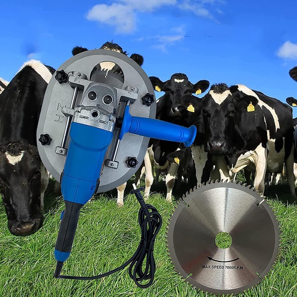 Electric Dehorner for Cattle Sheep, Electric Cattle Painless Dehorner, 1700W Electric Big Cattle Dehorner Adult Cow Horn Cutting Machine Saw Cutter